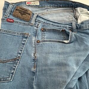 Wrangler Jeans‎ 34x30 Relaxed Fit Bootcut Light Wash Premium Denim Western Style